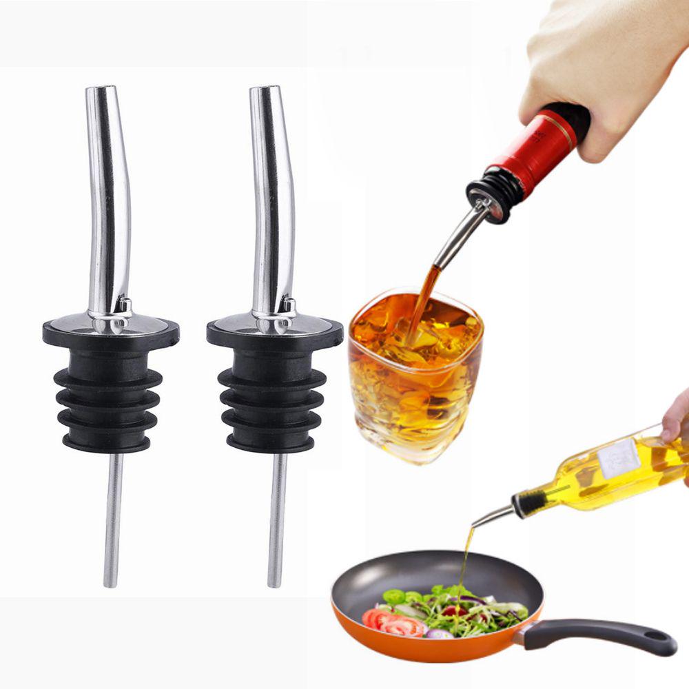 Flow Stainless Steel Spout Wine Pourer Kitchen Bar Tool Bottle Stopper Liquor Spirit Pouring