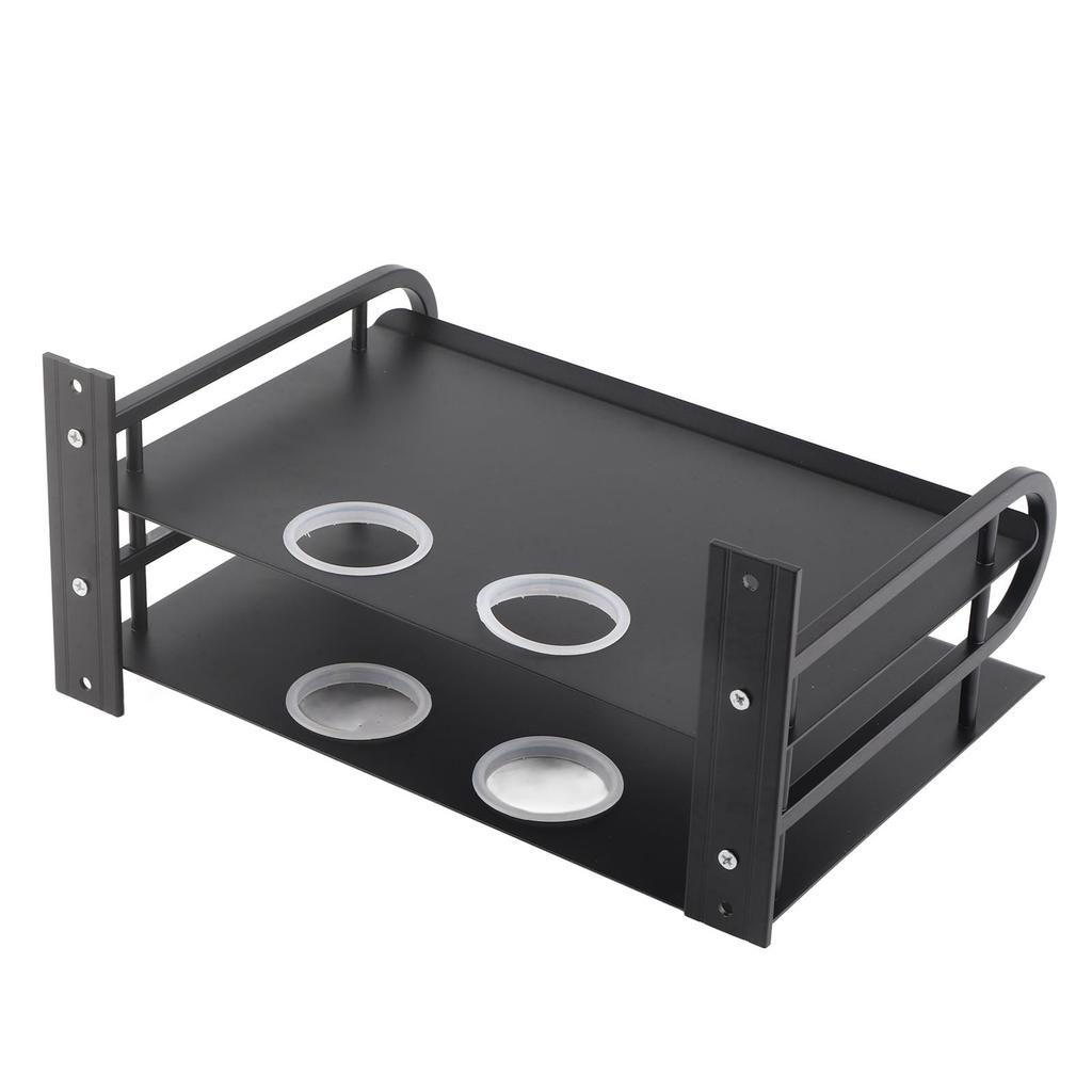 Двухслойная плавающая настенная полка, полка для ТВ-приставки, настенная полка для маршрутизатора, DVD-кабельной приставки для домашнего хозяйства