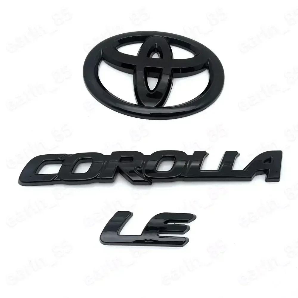 DLYVHA1 NEW Gloss Black OUT OVERLAY EMBLEM Fit 2020-2024 Suitable for TOYOTA COROLLA LE PT948-02200-02