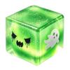 Сжимающийся кубик-игрушка Хэллоуин Призрак Стресс-сенсорная игрушка Снятие тревоги Медленно поднимающийся Блестящий Сжимаемый для детей Взрослых Мини