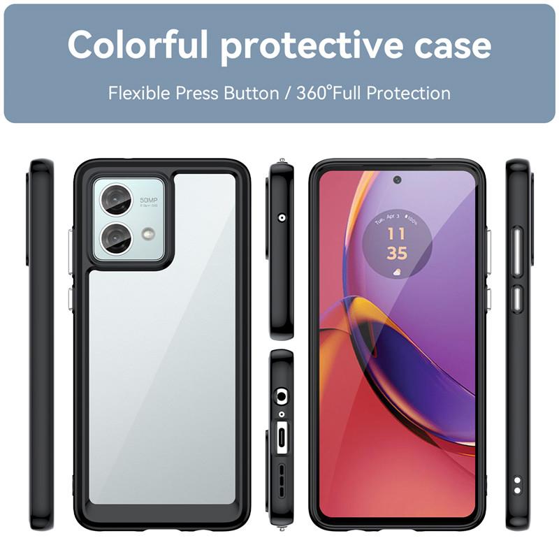 Чехол для Motorola Moto G84 Чехол для Moto G84 6,5-дюймовый цветной мягкий силиконовый прозрачный бампер для Motorola Moto G84 5G