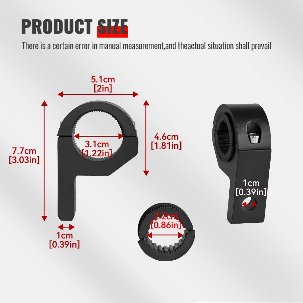 Motorbike Headlight Holder Support Adjustable 25mm-32mm Car work light Holder Motorcycle Headlight Spotlight Mount Bracket