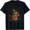 Happy Groundhog Day Ground Hog With Birthday Cake Party T-Shirt Unisex T-Shirt