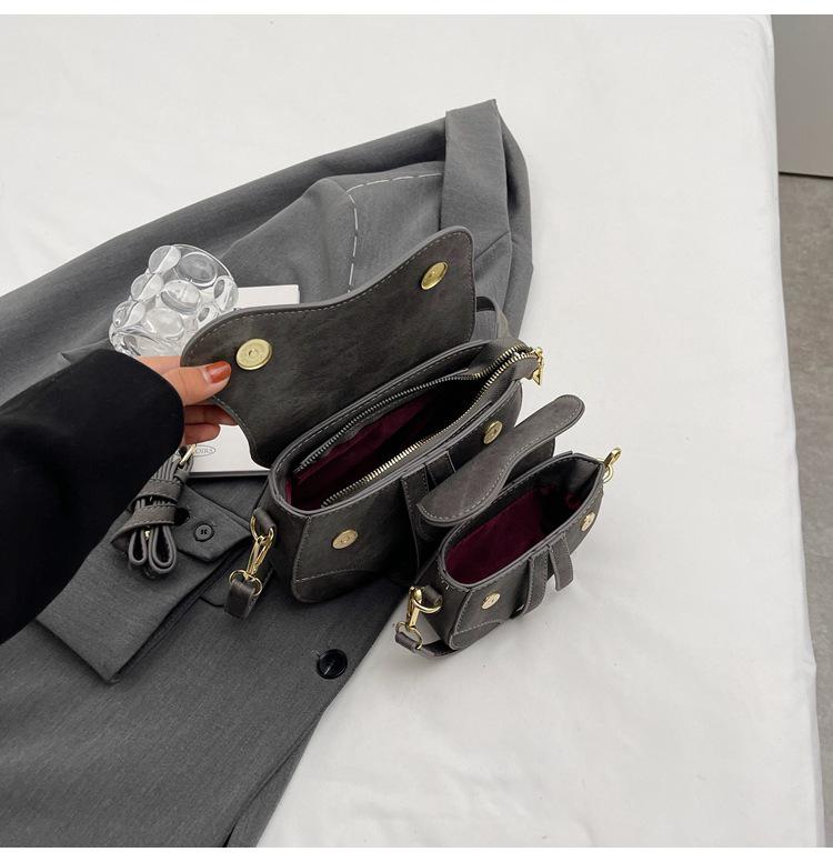 Мини сумка через плечо в ретро стиле: Европейский и американский стиль, дизайн помады с джинсовым принтом