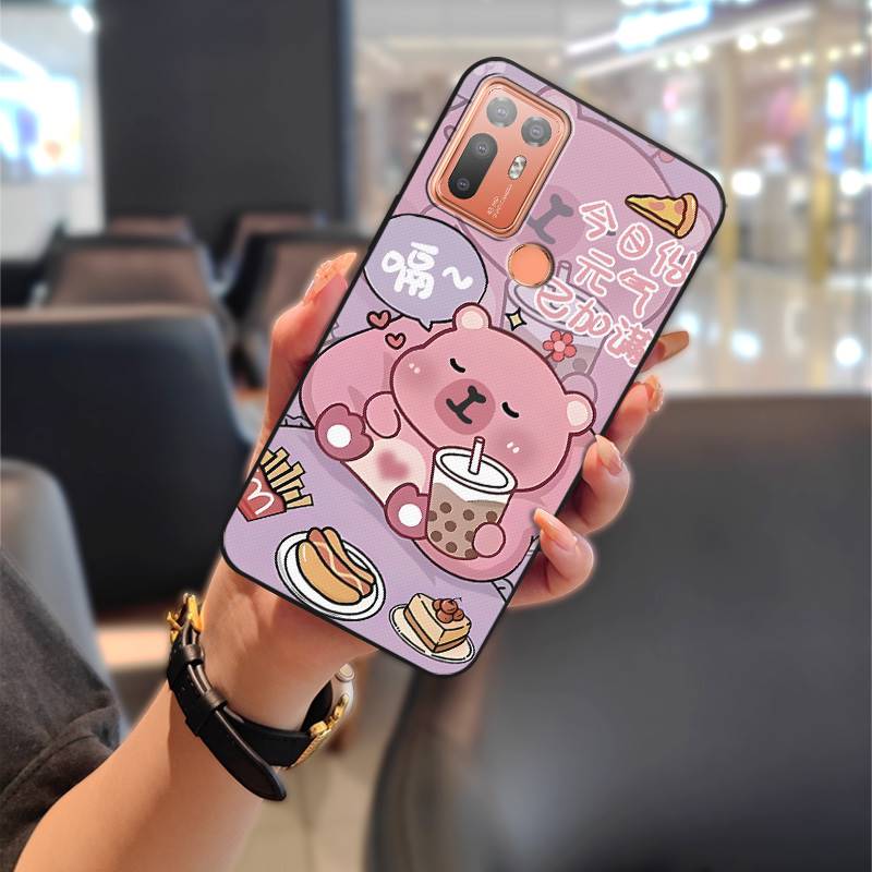 Милый грязеотталкивающий чехол для телефона для HTC Desire 20 Plus/D20+ для пары Водонепроницаемый мягкий чехол Прочный мультяшный Полная защита ТПУ