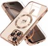 Case for iPhone 16 Pro, Electro MagSafe, Desert Titanium + Glass Screen Protector