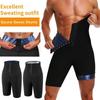 Men Sweat Sauna Short Pants Thermo Leggings Tummy Control Shorts Waist Trainer Slimming Shapewear Workout Fitness Athletic Body Shaper