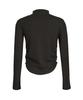 OEUVA Black Soft Half-Neck Top
