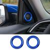 Украшения Круглые накладки Громкоговоритель Анодированный алюминий Дверь автомобиля Аудио Колец Динамик Накладки для Honda Civic 2016 2017 2018 2019