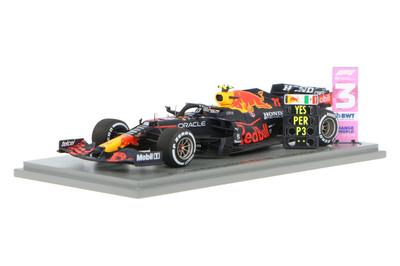 Spark Red Bull Racing Honda RB16B 2021 Гран-при Мексики Формулы-1 3-е место Перес Доска в комплекте 1/43 #11 S. № 3