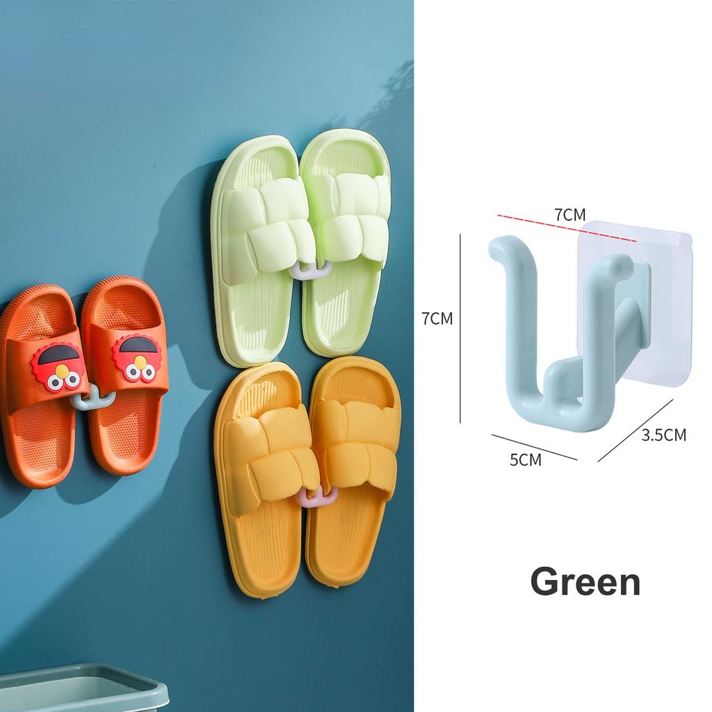 Настенные крючки для тапочек для ванной комнаты — компактные и простые в использовании, набор из 2 шт.