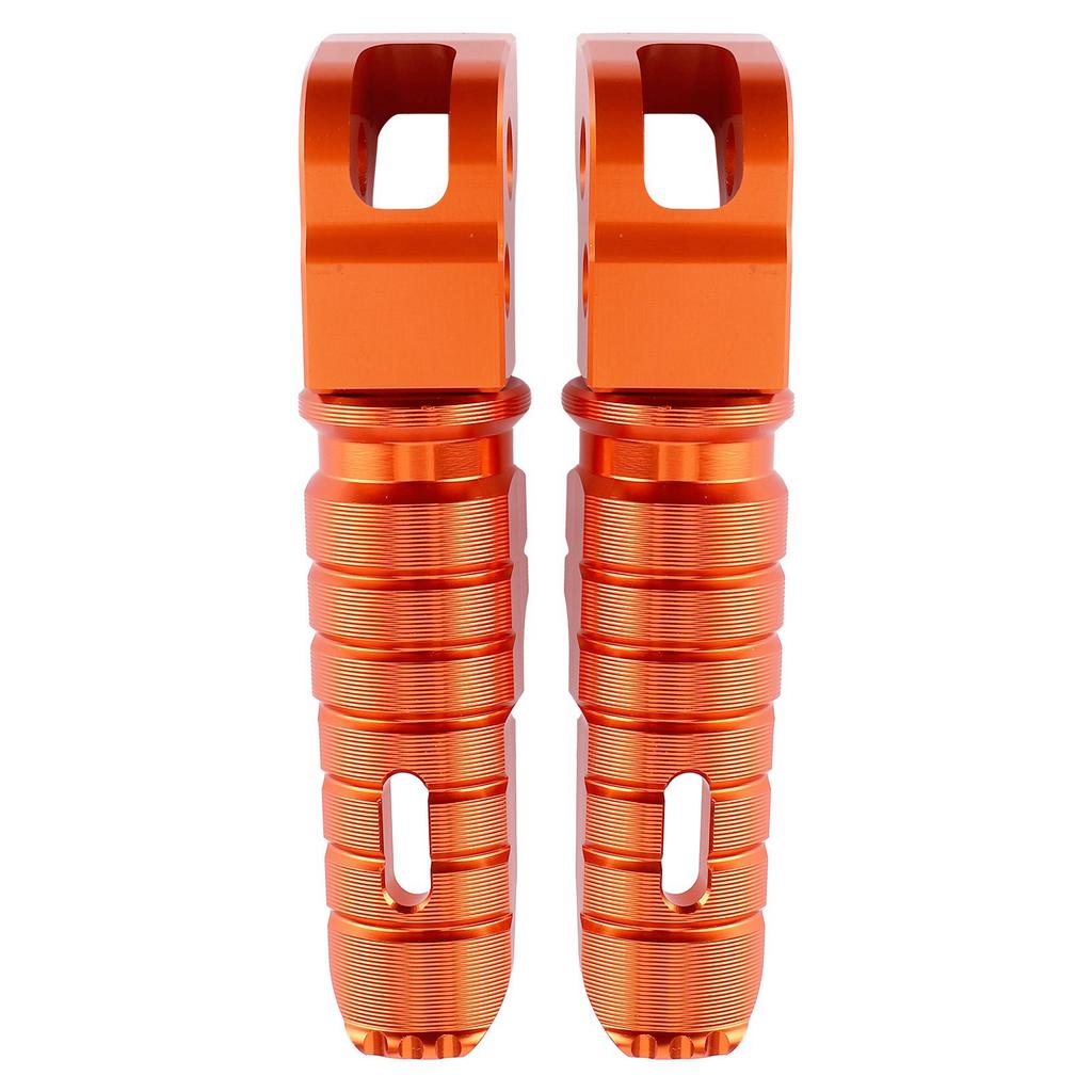 1 Pair Aluminum Alloy Rear Foot Peg Motorcycle Modification Accessory Fit for 125 250 300 RC200 390 2014+(Black )