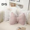 Bow-shaped Pillow Ruffle Lace Decor Fluffy PP Cotton Filling Holiday Adds Elegance And Romance Pillow Bed Couch Car Seat Decoration Companion Pillow