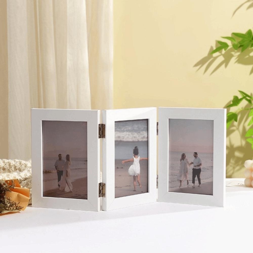 Triplex Frame Folding Photo Frame Modern Simple Hinge Photo Frame Picture Frame Ornaments Gifts