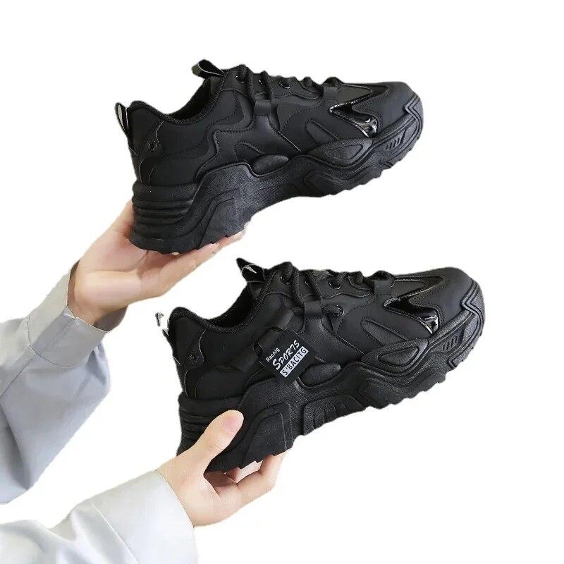 Модная женская обувь на платформе, уличная повседневная обувь на шнуровке, дышащие массивные кроссовки, женские нескользящие Zapatillas Mujer