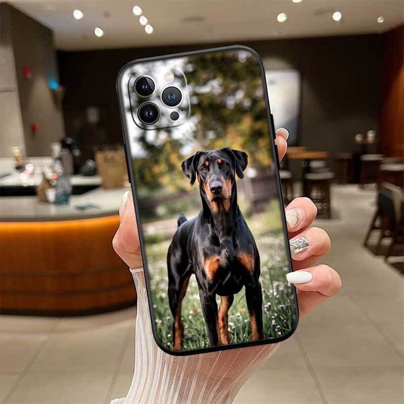 Rottweiler Doberman Guard Dog Phone Case for Redmi Note 12 12S 12C 13 13C 13R 14 14S 14R 14C 11A 13X A3 A3X A4 A5 Pro Max Plus