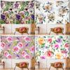 Vintage Plant Flower Decorative Tapestry Home Wall Living Room Office Decorative Tapestry