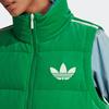 Adidas Оригинальный бархатный жилет FW22 с логотипом, на молнии, женский жилет, зеленый IB2029
