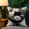 Funny cute cat peeking out  Pillow Case Natural Linen Pillow Case DoubleSided Decor Sofa Pillowcase Home Decor