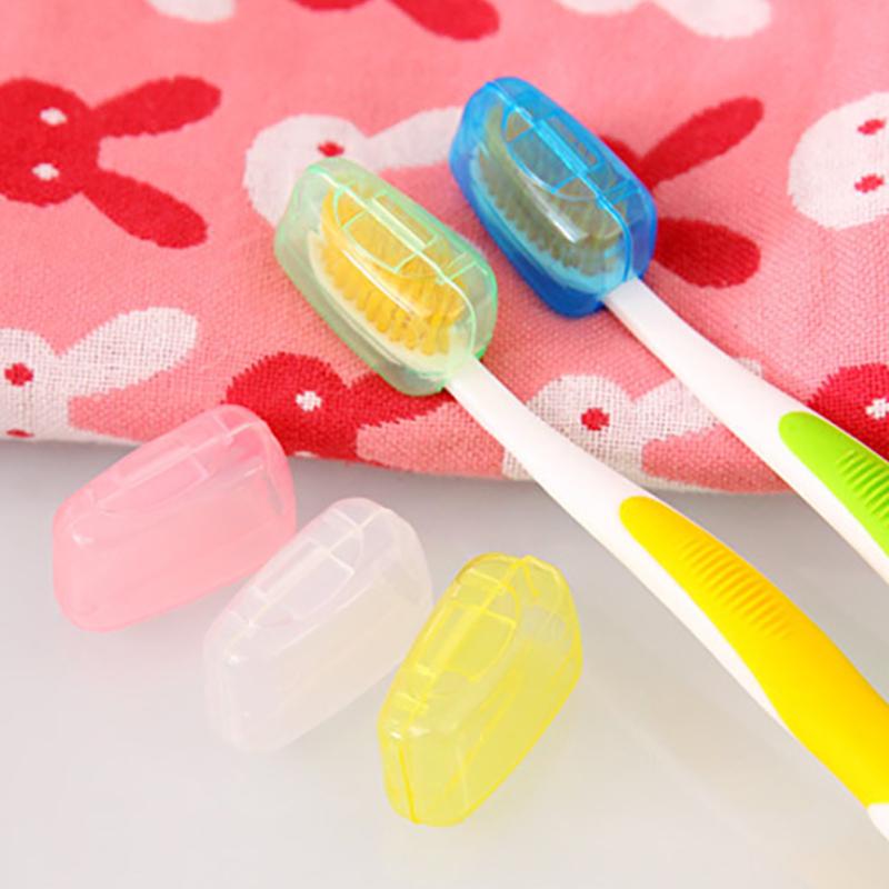 5 шт., портативная дорожная зубная щетка, чехол, защитный колпачок, очиститель щетки для похода и кемпинга