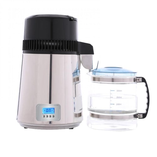 Стеклянный дистиллятор воды Shilanmei 4 л, изготовлен из нержавеющей стали 304, термостойкий и прочный, для дистилляции ароматических растений, очистки воды и оздоровления