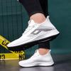 Men's and women's flying woven shoes, spring and autumn models, breathable, light and comfortable casual sports shoes, one pedal men's shoes