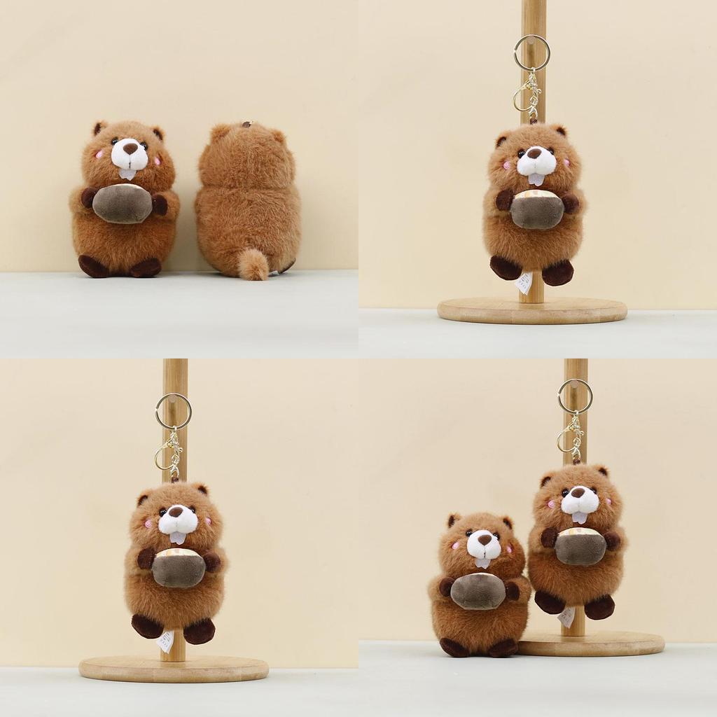 Marmoset Plush Toy Keychain For Kids Kids Gift Cute Animal Bag Charm