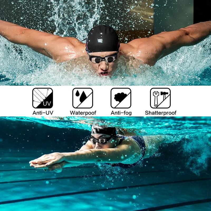 Professional Swimming Goggles Adult Anti-Fog Swim Glasses Waterproof Adjustable Silicone Swimming Glasses Eyewear Men Women