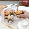 Kotak Penyimpanan Lutsinar, Serbaguna, Mudah Alih, Dimeterai, Sesuai Untuk Pembersihan Roti, Pinggan Makan Dan Sudu, Penyimpanan