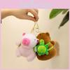 Fun Capybara Plush Toy Cute Animal Keyring Adorable Soft Doll For Home Decor Gifts