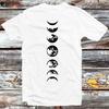 230 Gsm 100% Cotton Phases Of The Moon Shapes Astrology Space Nasa Eclipse T Shirt Vintage Retro Gift Unisex Cartoon Anime Top Tee B859