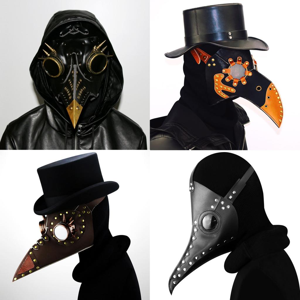 Halloween Steampunk Plague Beak Masquerade Party Mask Headgear