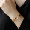 J.Lauren Leather Gold Pendant Point Leather Bracelet B0990