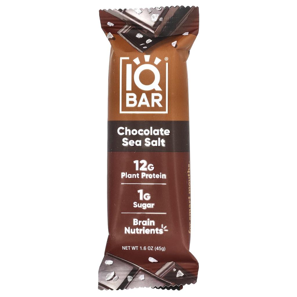 Plant Protein Bar, Chocolate Sea Salt, 12 Bars, 45G (1.6Oz) Each
