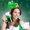 StPatrick Festival Celebration Headband Party Sequins Mini Green Hat Hair Hoop Shamrock Headbands Irish Hair Accessories