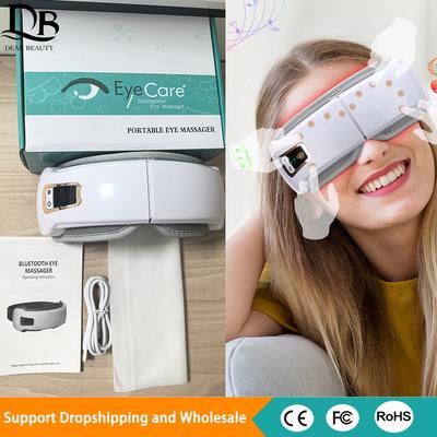 Массажер для глаз Умная подушка безопасности Вибрационный прибор для ухода за глазами Горячий компресс Bluetooth Очки для массажа глаз Усталость Против морщин Глаз