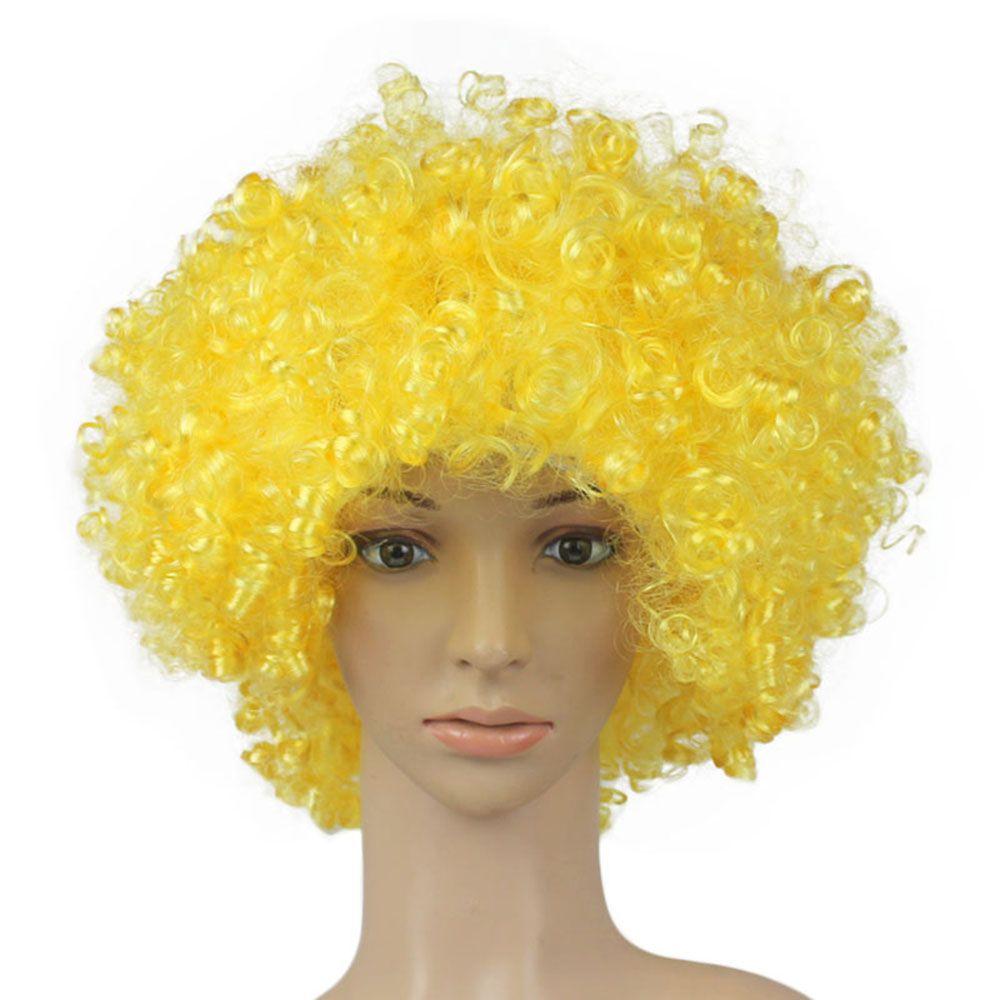 Football Fans Wigs Clown Props Afro Curly Wigs Costume Party Funny Wig Synthetic Wigs Cosplay Hairs