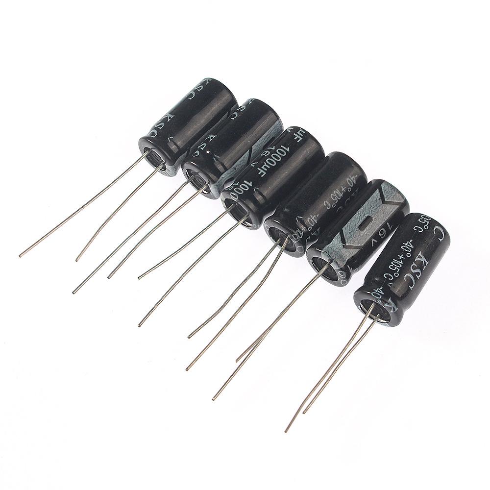 500 шт 0.1uF~1000uF Ассорти Алюминиевые Электролитические Конденсаторы Комплект Коробка, 10V 16V 25V 50V 24 вида Набор Конденсаторов Для Электроники DIY