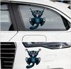 Auto Motorcycle Sticker 3D Crazy Cat Car- Styling Car Sticker and Decal Car Window Decor Body Decor