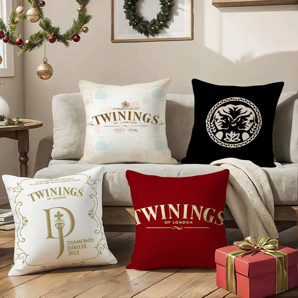 Элегантная Красная Наволочка Twinings Шелковистая элегантность Комфорт Диван-кровать Невидимая молния Наволочка для пляжа