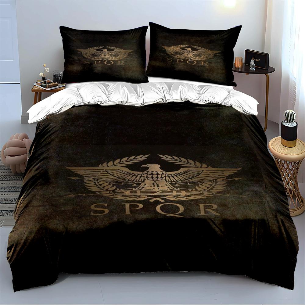 Roman Eagle SPQR Bedding Set Bedding set (1 duvet cover, 2 pillowcases, duvet not included)
