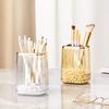 Transparent Plastic Pen Holder & Desk Organizer for Stationery, Makeup Brushes, or Lipstick