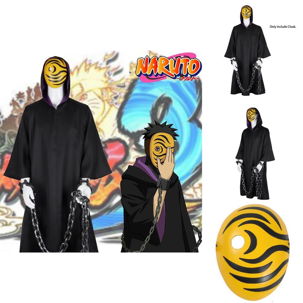 Оригинальный Костюм Косплея Наруто Акацуки Тоби Учиха Обито