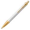 Parker IM Premium Pearl White GT Ballpoint Medium Gift Officially Product Number 2172748 Pen, Nib, Oil-Based, Boxed, Imported,