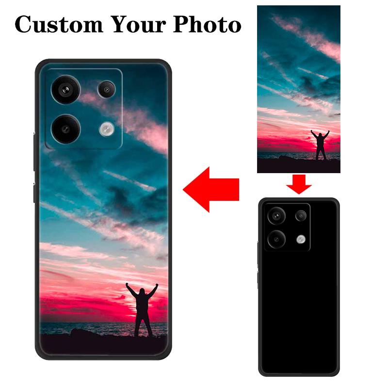 Customized DIY Phone Case For Xiaomi Redmi Note 13 13ProPlus 12 12S 12C 11S 10S 9S 9 Pro Covers Note 12 5G 4G Soft Silicone TPU