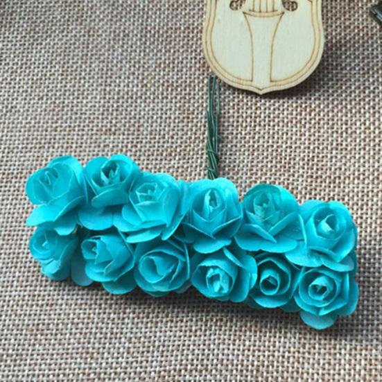 12шт искусственный цветок розы дома день рождения свадьба праздничная вечеринка DIY украшения