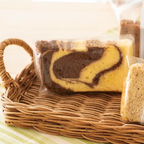 HEADS OPP Bags, 21(13) x 13cm, Trapezoid, Plain, Chiffon Cake, Gift, Food-Safe, 100 Bags, DK-OPB1