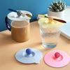 Silicone Drink Cup Lids Cute Silicone Mug Cup Cover Hot Drink Cup Lid Reusable Anti Dust Cup Covers for Coffee Tea Drinking Cup