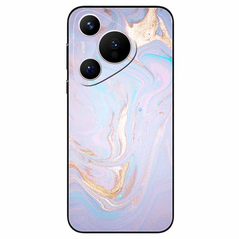 Чехол для Huawei Pura 70 / Pura70 Pro Мягкий Силикон Модный Мраморный Ударопрочный Чехол для Huawei Pura 70 Ultra P 70 Pro+ TPU Чехол