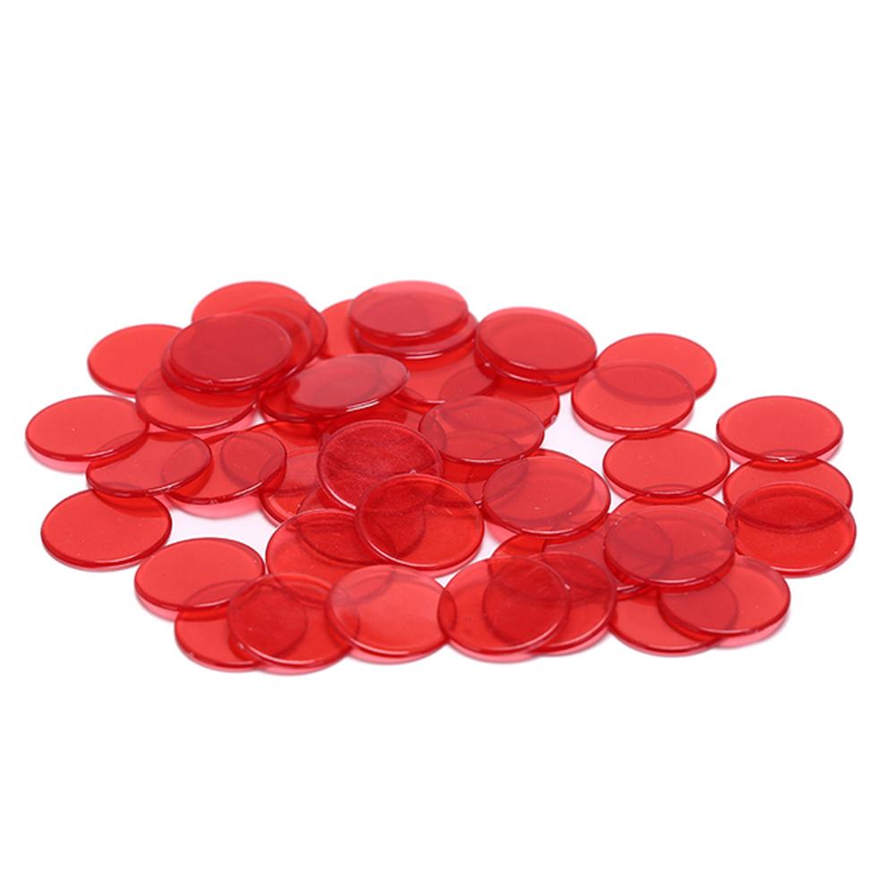 Disc for Bingo Game Transparent 15mm Montessori Learning Education Toys Bingo Chip Math Toys